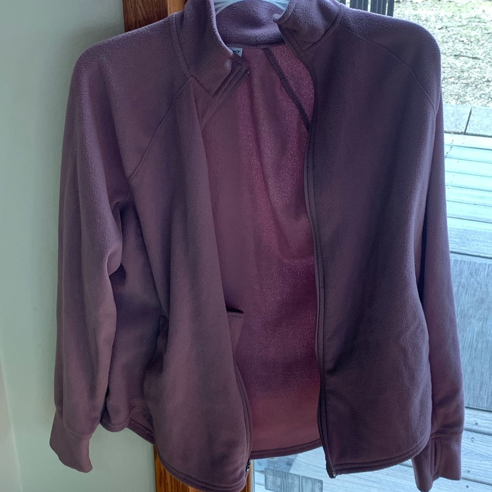 Old navy purple fleece zip up
